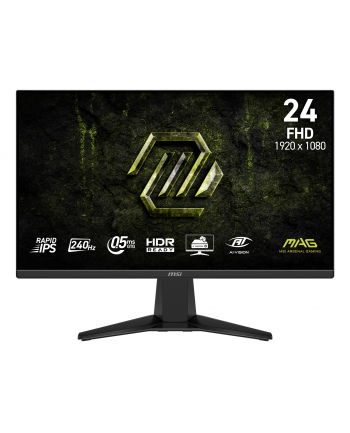 msi Monitor 23.8 cala MAG 245F X24 LED/FHD/Flat/240Hz/czarny