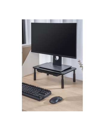 gembird Podstawka regulowana pod monitor z szufladą