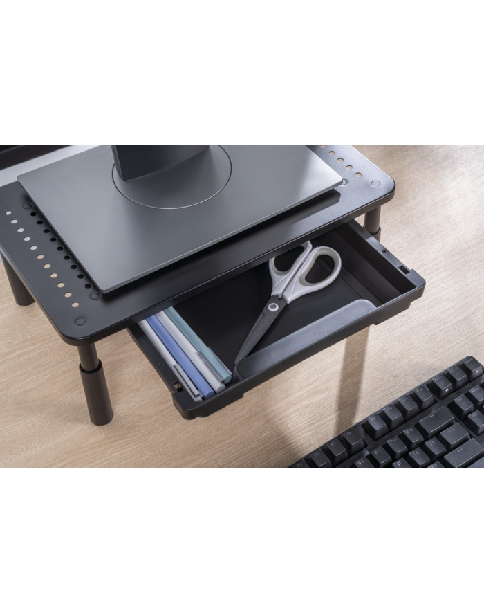 gembird Podstawka regulowana pod monitor z szufladą główny