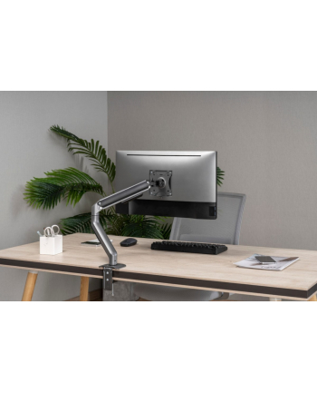 gembird Ramię biurkowe na monitor (regulowane) od 17 do 32 cale,   obciążenie do 9kg, kolor szary nr 1