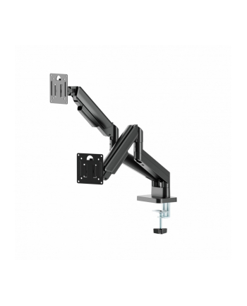 gembird Ramię biurkowe na dwa monitory regulowane, od 17 do 32 cala obciążenie do 10kg, kolor czarny nr 2