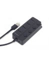 gembird HUB 4-portowy USB 2.0 z przełącznikami, czarny - nr 6