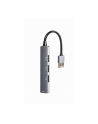gembird HUB USB 4-Porty (USB3 x 1, USB2 x 3), srebrny - nr 1