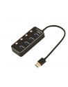 gembird HUB 4-portowy USB 3.1 (Gen 1) z przełącznikami czarny - nr 3