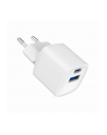 gembird Szybka ładowarka USB z 2 portami i gniazdem AC, 20W, biała - nr 3