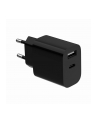 gembird Ładowarka uniwersalna USB 2-portowa (A+C), 2.4 A, czarna - nr 3