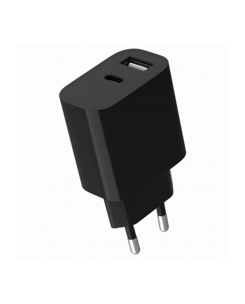 gembird Ładowarka uniwersalna USB 2-portowa (A+C), 2.4 A, czarna nr 1