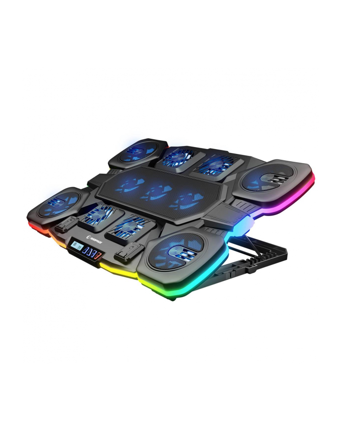 Podstawka chłodząca Rampage GLACIERS50 Gamingowa pod laptop 14–17”, 2600RPM, czarna główny