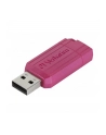 Pendrive Verbatim PinStripe USB Drive 128GB USB 2.0 Gorący Różowy - nr 1