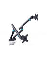digitus Ramię biurkowe podwójne z zaciskiem i sprężyną mechaniczną 2x LCD max. 35' obciążenie 2x10kg, VESA: 75x75, 100x100, czarne - nr 13