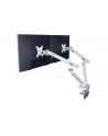 digitus Ramię biurkowe podwójne z zaciskiem i sprężyną mechaniczną 2x LCD max. 35' obciążenie 2x10kg, VESA: 75x75, 100x100, białe - nr 16