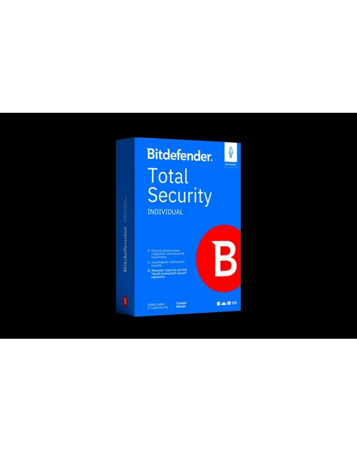 bitdefender *BDF ESD Total Security Indyvidual 5Stan. 1Rok BTSI-N-1Y-5D główny