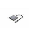 gembird Adapter wieloportowy USB typu C 3 w 1 (port USB + HDMI +USB-C), gwiezdna szarość - nr 3