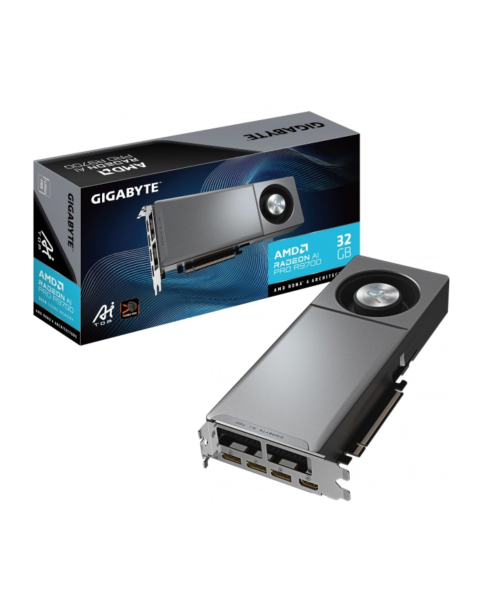 Gigabyte Radeon Pro 9700 AI TOP   32GB GDDR6 HDMI 3xMini DP główny