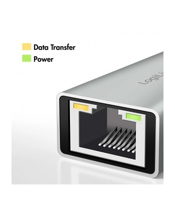 logilink Adapter USB-C do Gigabit Ethernet + USB nr 2