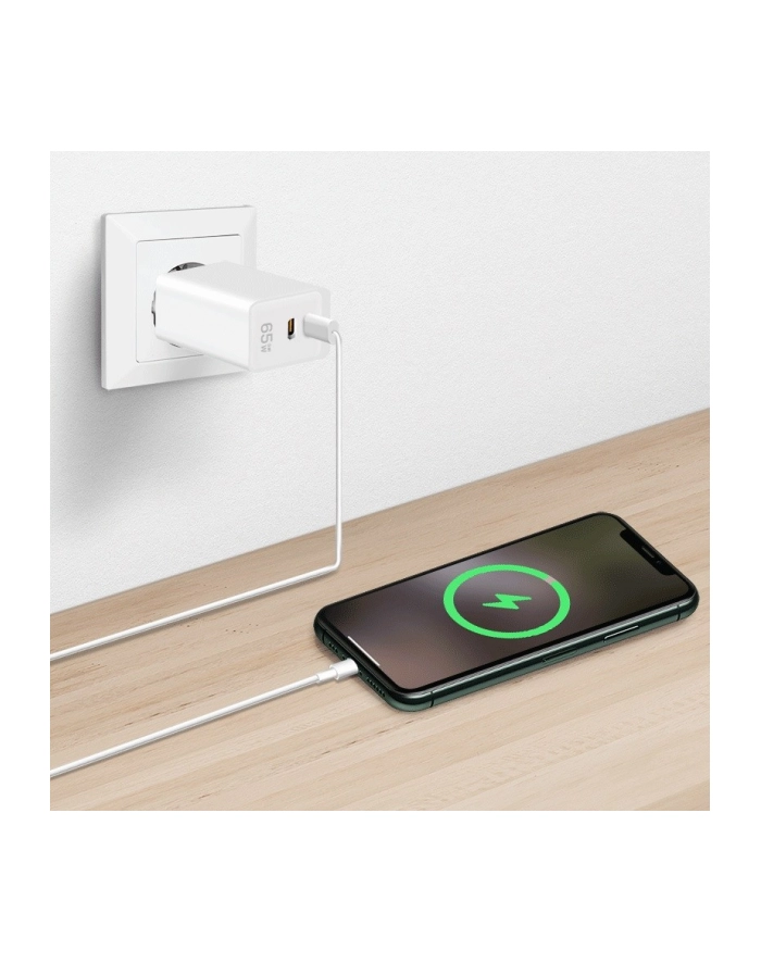 logilink Ładowarka sieciowa 2x USB-C, 65W, biała główny
