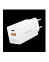 Ładowarka sieciowa LogiLink PA0371 USB GaN, 65 W, 1x USB-C (PD), 1x USB-A (QC), biała - nr 1