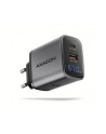 axagon Ładowarka sieciowa ACU-PQ67D PD'QC 67W 2-port GaN, Ekran LED, USB-A  + USB-C - nr 20