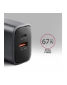 axagon Ładowarka sieciowa ACU-PQ67 PD'QC 67W 2-port GaN, USB-A + USB-C - nr 4