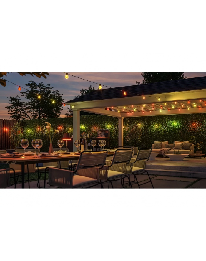 Philips Hue Hue Festavia Globe Outdoor String Lights, 21m Extension | 30 W Bluetooth/Zigbee główny