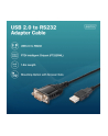 digitus Kabel adapter USB 2.0 do RS232 (DB9) | Chipset FTDI (FT232RNL) | PVC, czarny | Mocowanie w tulejkach gwintowanych | 1.8m - nr 2