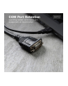 digitus Kabel adapter USB 2.0 do RS232 (DB9) | Chipset FTDI (FT232RNL) | PVC, czarny | Mocowanie w tulejkach gwintowanych | 1.8m - nr 5