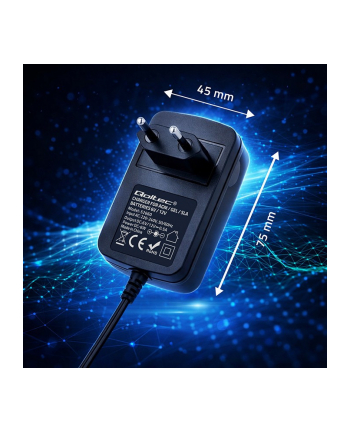 qoltec Ładowarka do akumulatora AGM GEL STD | Prostownik 6V/12V | 6W |  5.5x2.1 | kabel 1.8m nr 1