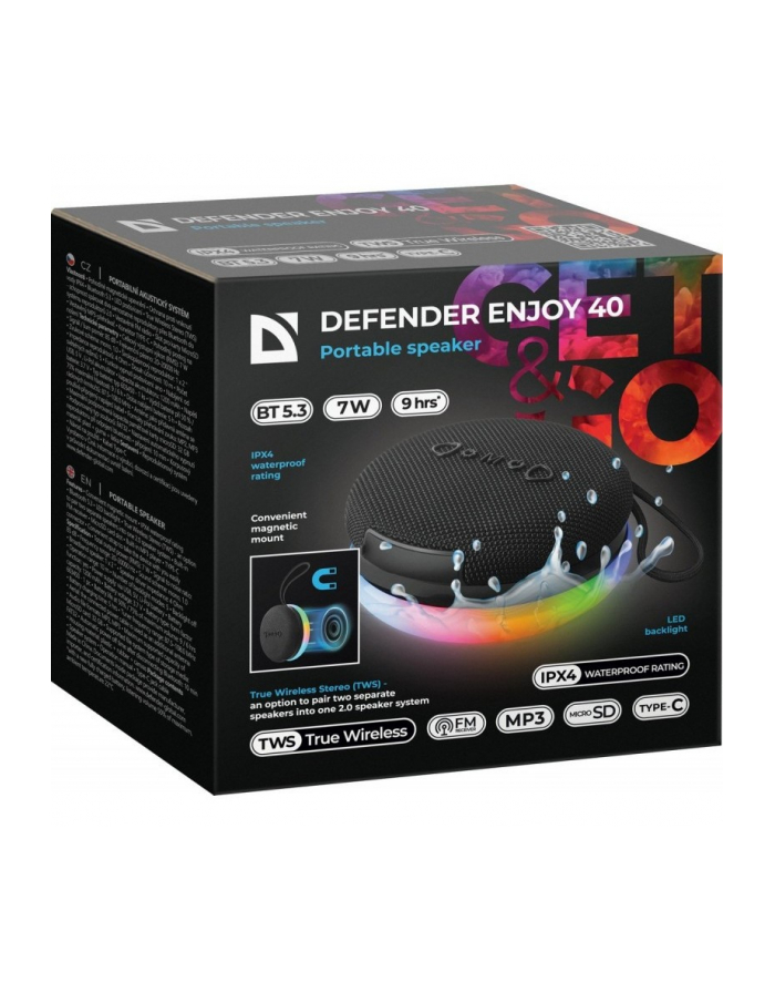 defender Głośnik bluetooth ENJOY 40 7W LED główny