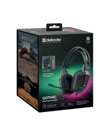 defender Słuchawki nauszne z mikrofonem GOTHIC czarne