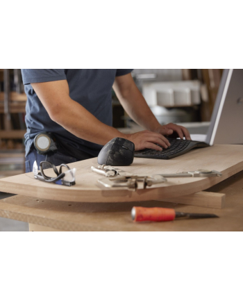 hp inc. Klawiatura bezprzewodowa 960  Ergonomic czarna - 7E755AA#ABB