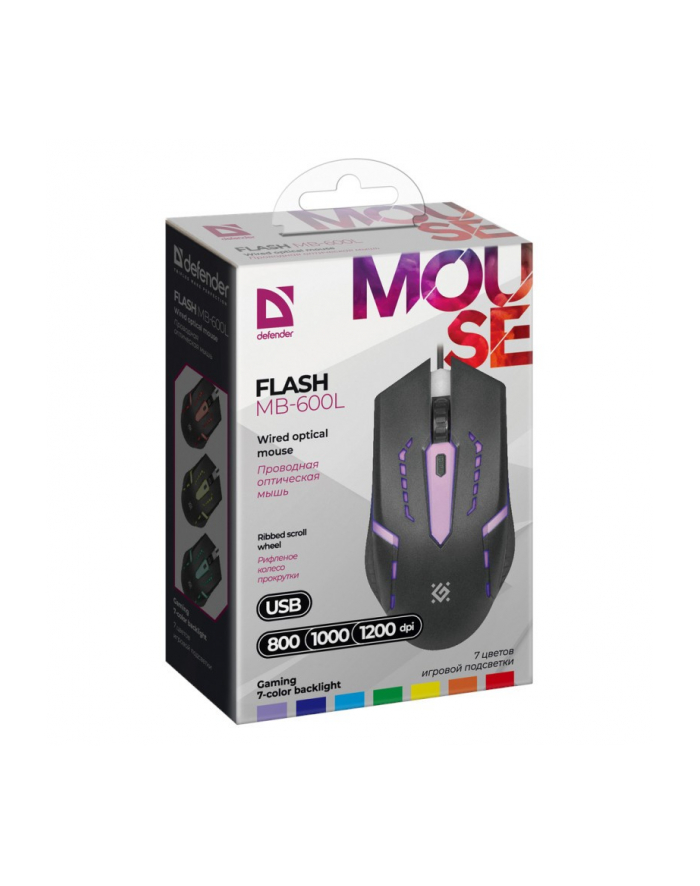 defender Mysz gamingowa przewodowa FLASH MB-600L 4P główny