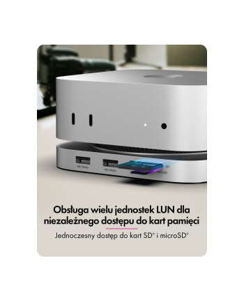 icybox Stacja dokująca IB-DK100 Mac Mini M4 7 w 1 z M.2 NVMe Slot