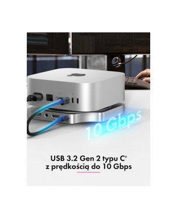 icybox Stacja dokująca IB-DK100 Mac Mini M4 7 w 1 z M.2 NVMe Slot