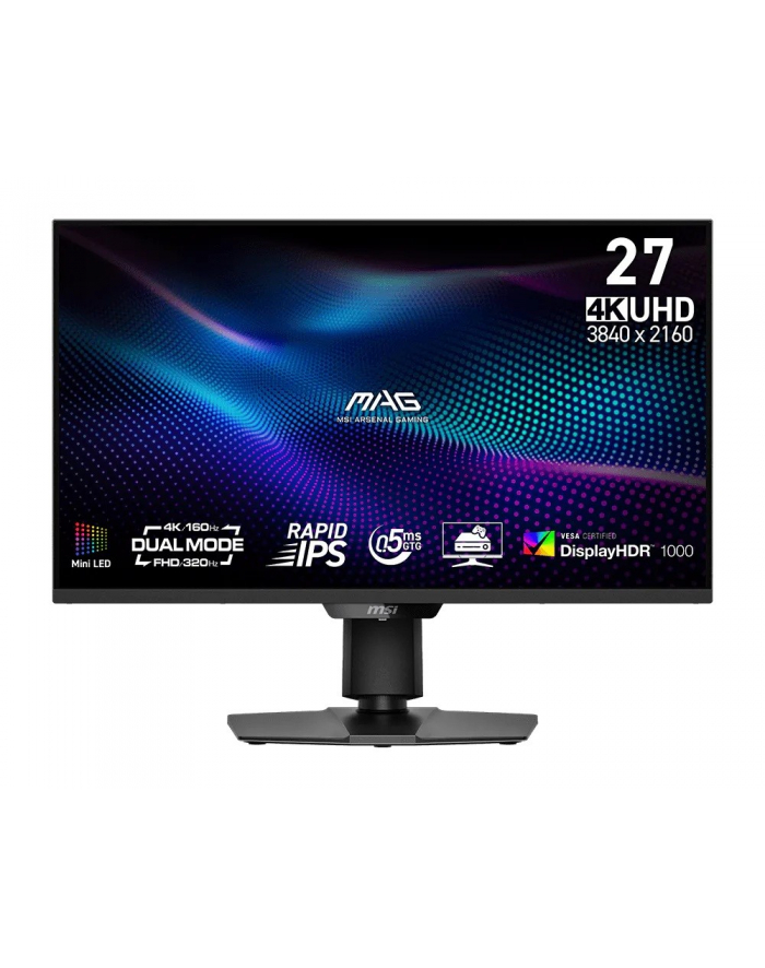 msi Monitor MAG 274UPDF E16M 27 ''/LED/FHD/FLAT/160Hz/Czarny główny