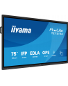 iiyama Monitor interaktywny 75 '' TE7515A-B2AG, VA,4K,40pkt,550cd,DeepContrast-IR+,    HDMI x2,DP,USB-C, 2 x 20W, OPS Slot x1, 5xUSB, 2xRJ45,8-Array,EDLA, - nr 22