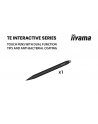 iiyama Monitor interaktywny 75 '' TE7515A-B2AG, VA,4K,40pkt,550cd,DeepContrast-IR+,    HDMI x2,DP,USB-C, 2 x 20W, OPS Slot x1, 5xUSB, 2xRJ45,8-Array,EDLA, - nr 34