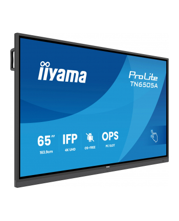 iiyama Monitor 65 '' TN6505A-B1AG IPS,4K,40pkt,500cd,nonOS,1200:1,5ms,    DeepContrast-IR+, 1xVGA,2xHDMI,DP,USB-C(PD65W),2xRJ45,2x20W,PiP,PbP,UCHWYT ŚCIENN