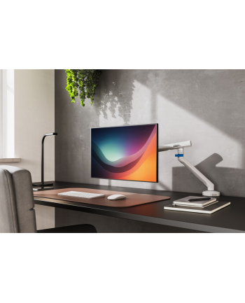 digitus Ramię biurkowe pojedyncze z zaciskiem i sprężyną mechaniczną 1x LCD max. 35' 10kg, VESA: 75x75, 100x100, białe