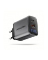 axagon Ładowarka sieciowa ACU-PQ67D PD'QC 67W 2-port GaN, Ekran LED, USB-A  + USB-C - nr 14