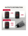 axagon Ładowarka sieciowa ACU-PQ67 PD'QC 67W 2-port GaN, USB-A + USB-C - nr 10