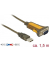 DELOCK Adapter USB-A -> RS232 DB9 St/Bu 1.5m erw. Temp.-Ber. - nr 8