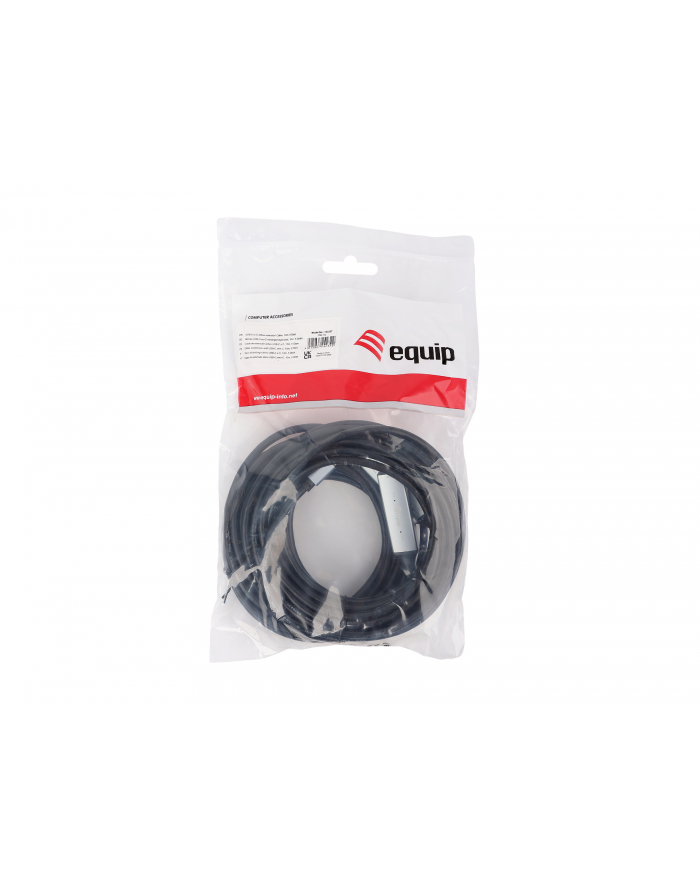 Equip Kabel USB-C3.2->C Gen1 Akt.Erweit.St/Bu 10.00m schwarz główny