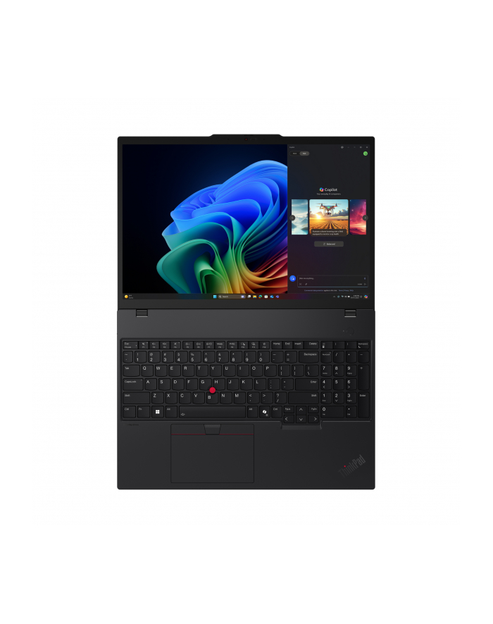 Lenovo Thinkpad T16 G4 AMD | Black | 16 '' | IPS | WUXGA | 1920 x 1200 pixels | Anti-glare | AMD Ryzen AI 5 PRO | 340 | 32 GB | SO-DIMM DDR5 | Solid-state drive capacity 512 GB | AMD Radeon 840M Graphics | Windows 11 Pro | 802.11be | Bluetooth główny