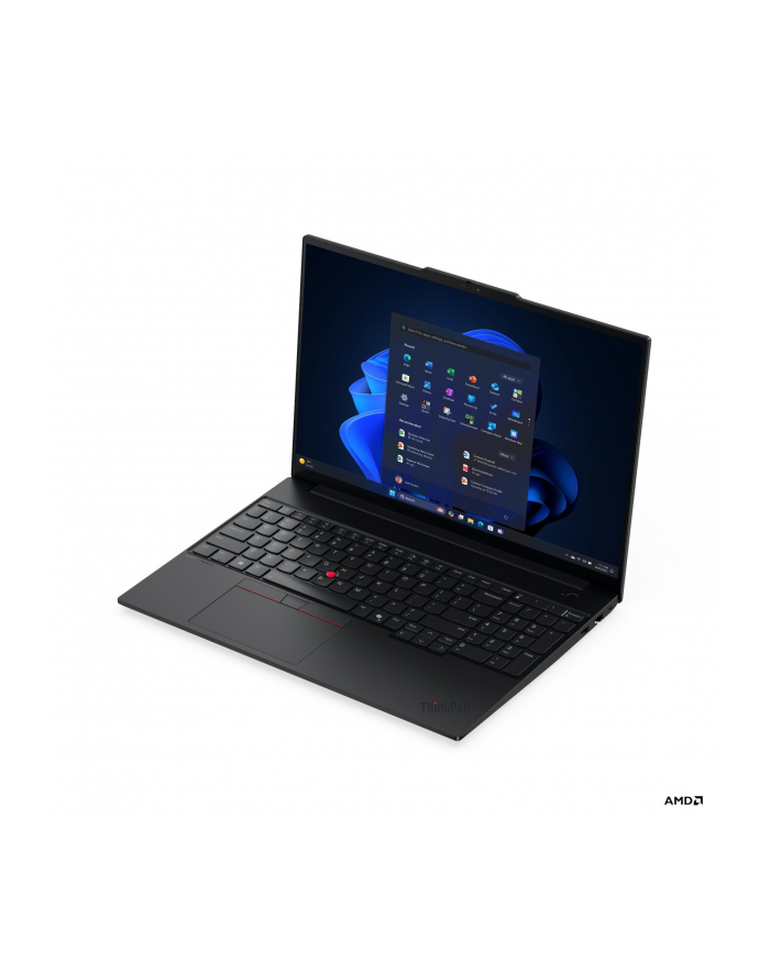Lenovo ThinkPad E16 G3 AMD | Black | 16 '' | IPS | WUXGA | 1920 x 1200 pixels | Anti-glare | AMD Ryzen 7 | 250 | 16 GB | SODIMM DDR5 | Solid-state drive capacity 512 GB | AMD Radeon 780M Graphics | Windows 11 Pro | 802.11ax | Bluetooth version główny