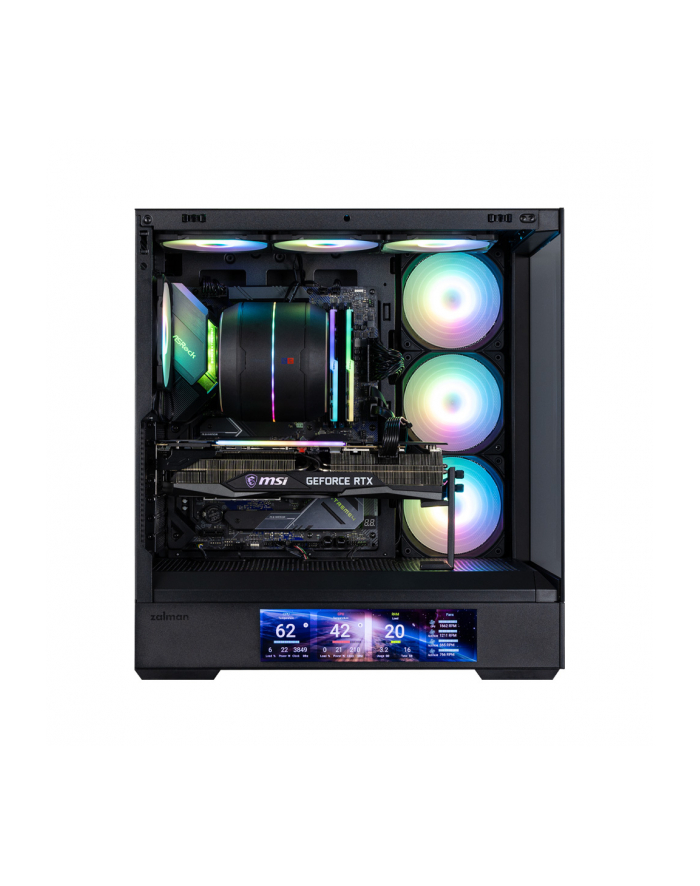 Zalman atx semi-tower box p40 ds czarny główny