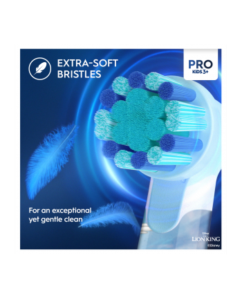 Braun | Electric Toothbrush | Vitality PRO Kids 3+ Lion King | Rechargeable | For children | Number of brush heads included 1 | Number of teeth brushing modes 2 nr 1