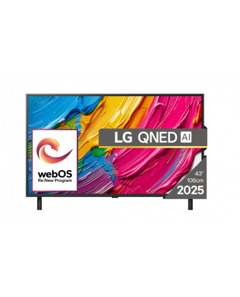 LG 43QNED80A3A | 43 | Smart TV | webOS 25 | UHD | Black