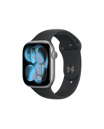Apple Watch Series 11 GPS 46mm aluminium gwiezdna szarość pasek sportowy czarny (MEV04ETA) nr 1