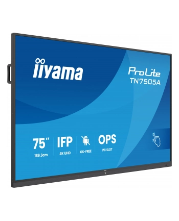 iiyama Monitor 75 '' TN7505A-B1AG IPS,4K,40pkt,500cd,nonOS,1200:1,5ms,    DeepContrast-IR+, 1xVGA,2xHDMI,DP,USB-C(PD65W),2xRJ45,2x20W,PiP,PbP,UCHWYT ŚCIENN nr 2