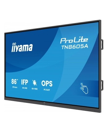 iiyama Monitor 86 '' TN8605A-B1AG IPS,4K,40pkt,500cd,nonOS,1200:1,5ms,    DeepContrast-IR+, 1xVGA,2xHDMI,DP,USB-C(PD65W),2xRJ45,2x20W,PiP,PbP,UCHWYT ŚCIENN nr 1